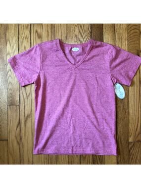 Frenchie Mini Couture NWT Girls Thin Striped V-Neck Red Knit Top - Size 8